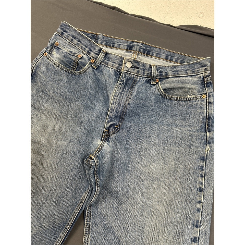 Levi's 550 Men's Blue Medium Wash Denim Bootcut Jeans Cotton